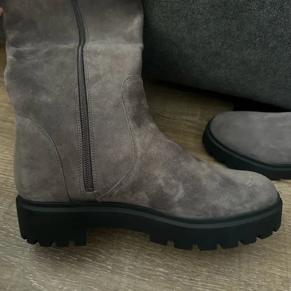 Stuart Weitzman Knee High Gray Boots - Picture 6 of 8